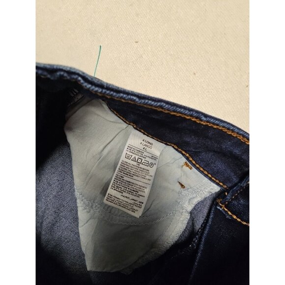 Old Navy Rockstar Pop Icon Skinny Jeans 4 Long Blue Stretch Pants Denim 5 Pocket - Picture 5 of 6